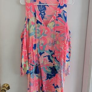 Lilly Pulitzer cold shoulder dress